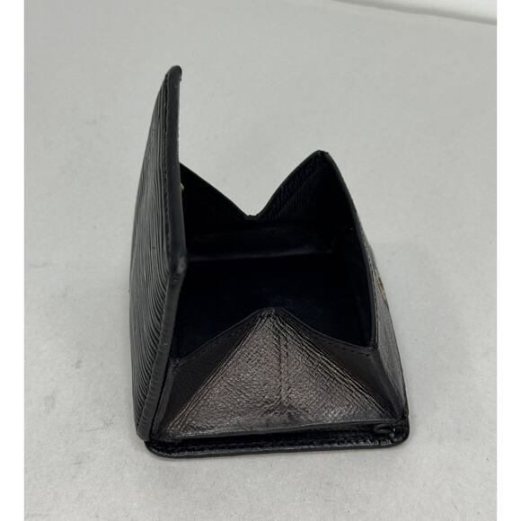 Louis Vuitton Black Epi Leather Porte Monnaie Boite Coin Case Wallet M63697 - Picture 9 of 11